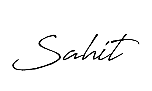 Similarly Antro_Vectra_Bolder is the best handwritten signature design. Signature creator online .You can use it as an online autograph creator for name Sahit. Sahit signature style 7 images and pictures png