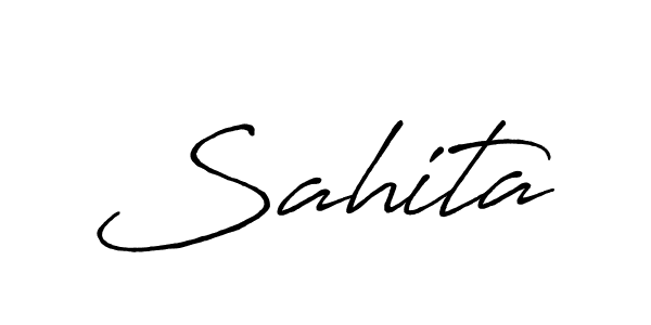 Similarly Antro_Vectra_Bolder is the best handwritten signature design. Signature creator online .You can use it as an online autograph creator for name Sahita. Sahita signature style 7 images and pictures png