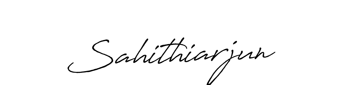 It looks lik you need a new signature style for name Sahithiarjun. Design unique handwritten (Antro_Vectra_Bolder) signature with our free signature maker in just a few clicks. Sahithiarjun signature style 7 images and pictures png