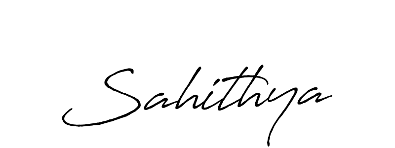 Sahithya stylish signature style. Best Handwritten Sign (Antro_Vectra_Bolder) for my name. Handwritten Signature Collection Ideas for my name Sahithya. Sahithya signature style 7 images and pictures png
