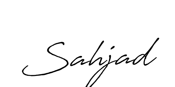 Make a beautiful signature design for name Sahjad. With this signature (Antro_Vectra_Bolder) style, you can create a handwritten signature for free. Sahjad signature style 7 images and pictures png