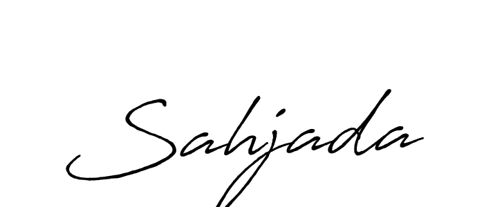 Also You can easily find your signature by using the search form. We will create Sahjada name handwritten signature images for you free of cost using Antro_Vectra_Bolder sign style. Sahjada signature style 7 images and pictures png