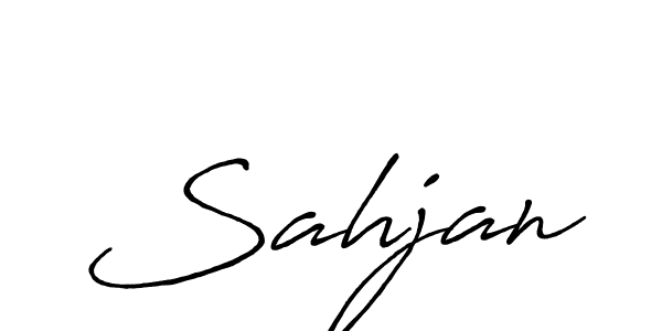 Make a beautiful signature design for name Sahjan. Use this online signature maker to create a handwritten signature for free. Sahjan signature style 7 images and pictures png