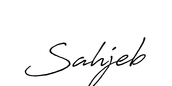 Similarly Antro_Vectra_Bolder is the best handwritten signature design. Signature creator online .You can use it as an online autograph creator for name Sahjeb. Sahjeb signature style 7 images and pictures png