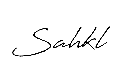 Use a signature maker to create a handwritten signature online. With this signature software, you can design (Antro_Vectra_Bolder) your own signature for name Sahkl. Sahkl signature style 7 images and pictures png