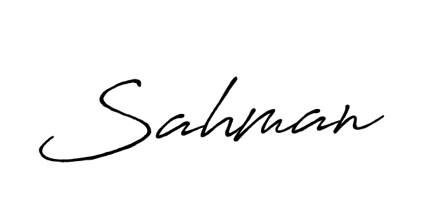 Make a beautiful signature design for name Sahman. Use this online signature maker to create a handwritten signature for free. Sahman signature style 7 images and pictures png