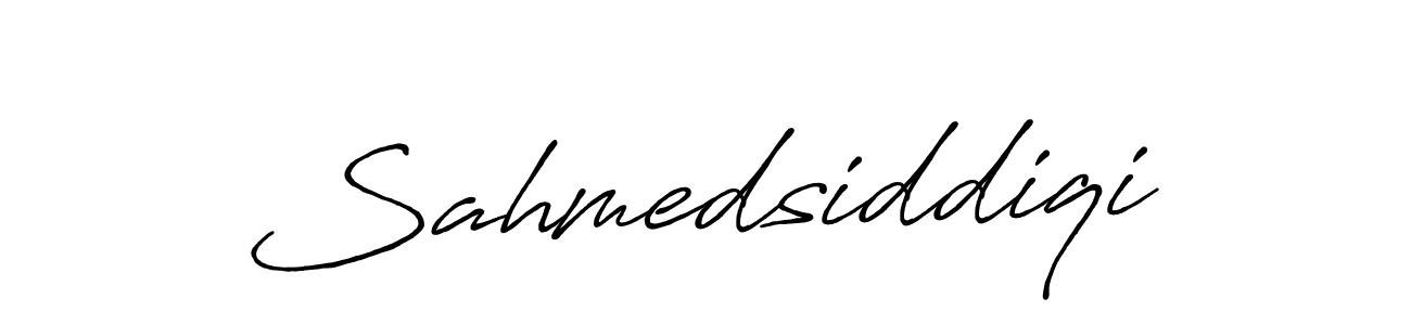 Design your own signature with our free online signature maker. With this signature software, you can create a handwritten (Antro_Vectra_Bolder) signature for name Sahmedsiddiqi. Sahmedsiddiqi signature style 7 images and pictures png