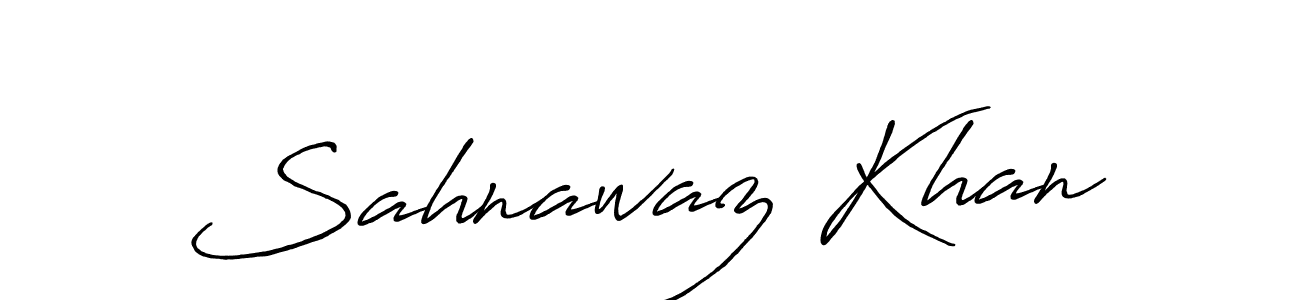 How to make Sahnawaz Khan name signature. Use Antro_Vectra_Bolder style for creating short signs online. This is the latest handwritten sign. Sahnawaz Khan signature style 7 images and pictures png