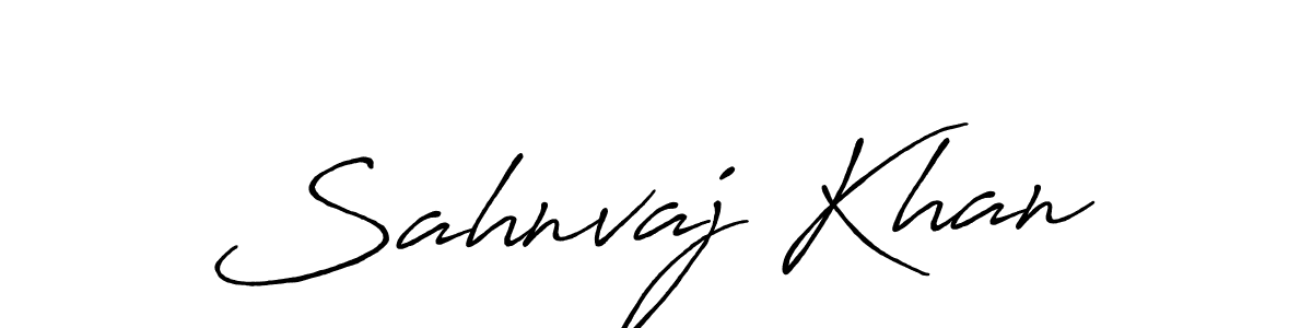 Make a beautiful signature design for name Sahnvaj Khan. Use this online signature maker to create a handwritten signature for free. Sahnvaj Khan signature style 7 images and pictures png