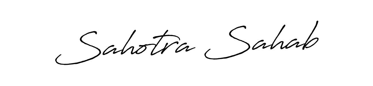Create a beautiful signature design for name Sahotra Sahab. With this signature (Antro_Vectra_Bolder) fonts, you can make a handwritten signature for free. Sahotra Sahab signature style 7 images and pictures png