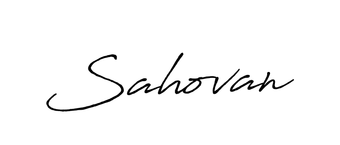 Sahovan stylish signature style. Best Handwritten Sign (Antro_Vectra_Bolder) for my name. Handwritten Signature Collection Ideas for my name Sahovan. Sahovan signature style 7 images and pictures png