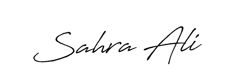 Make a beautiful signature design for name Sahra Ali. With this signature (Antro_Vectra_Bolder) style, you can create a handwritten signature for free. Sahra Ali signature style 7 images and pictures png