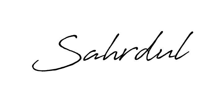 Design your own signature with our free online signature maker. With this signature software, you can create a handwritten (Antro_Vectra_Bolder) signature for name Sahrdul. Sahrdul signature style 7 images and pictures png