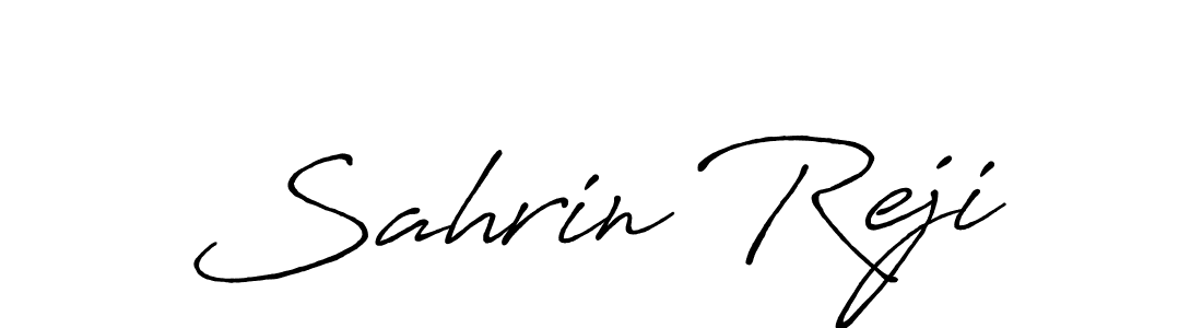 Make a beautiful signature design for name Sahrin Reji. With this signature (Antro_Vectra_Bolder) style, you can create a handwritten signature for free. Sahrin Reji signature style 7 images and pictures png