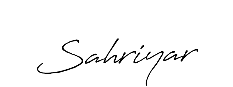 Make a beautiful signature design for name Sahriyar. Use this online signature maker to create a handwritten signature for free. Sahriyar signature style 7 images and pictures png