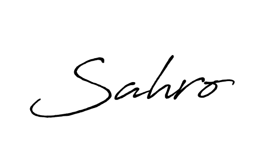 You should practise on your own different ways (Antro_Vectra_Bolder) to write your name (Sahro) in signature. don't let someone else do it for you. Sahro signature style 7 images and pictures png