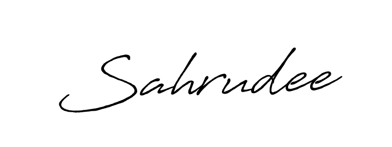 Make a short Sahrudee signature style. Manage your documents anywhere anytime using Antro_Vectra_Bolder. Create and add eSignatures, submit forms, share and send files easily. Sahrudee signature style 7 images and pictures png