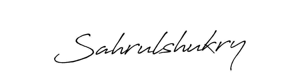 You should practise on your own different ways (Antro_Vectra_Bolder) to write your name (Sahrulshukry) in signature. don't let someone else do it for you. Sahrulshukry signature style 7 images and pictures png