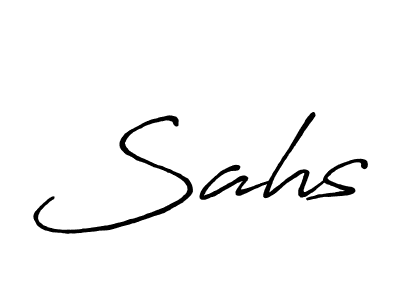 Design your own signature with our free online signature maker. With this signature software, you can create a handwritten (Antro_Vectra_Bolder) signature for name Sahs. Sahs signature style 7 images and pictures png