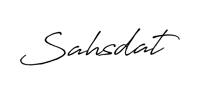 Create a beautiful signature design for name Sahsdat. With this signature (Antro_Vectra_Bolder) fonts, you can make a handwritten signature for free. Sahsdat signature style 7 images and pictures png