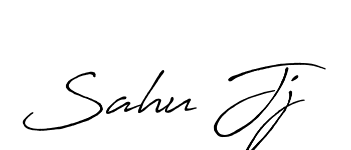 How to make Sahu Jj name signature. Use Antro_Vectra_Bolder style for creating short signs online. This is the latest handwritten sign. Sahu Jj signature style 7 images and pictures png