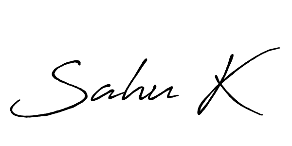 This is the best signature style for the Sahu K name. Also you like these signature font (Antro_Vectra_Bolder). Mix name signature. Sahu K signature style 7 images and pictures png