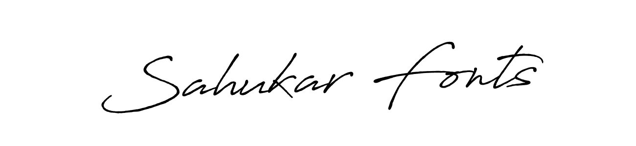Also we have Sahukar Fonts name is the best signature style. Create professional handwritten signature collection using Antro_Vectra_Bolder autograph style. Sahukar Fonts signature style 7 images and pictures png