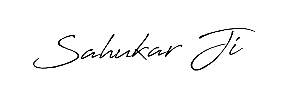 Design your own signature with our free online signature maker. With this signature software, you can create a handwritten (Antro_Vectra_Bolder) signature for name Sahukar Ji. Sahukar Ji signature style 7 images and pictures png