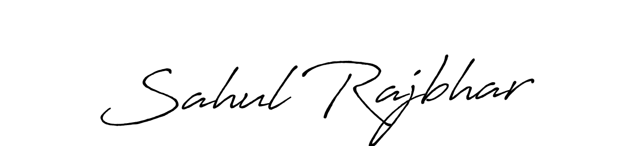 How to make Sahul Rajbhar signature? Antro_Vectra_Bolder is a professional autograph style. Create handwritten signature for Sahul Rajbhar name. Sahul Rajbhar signature style 7 images and pictures png