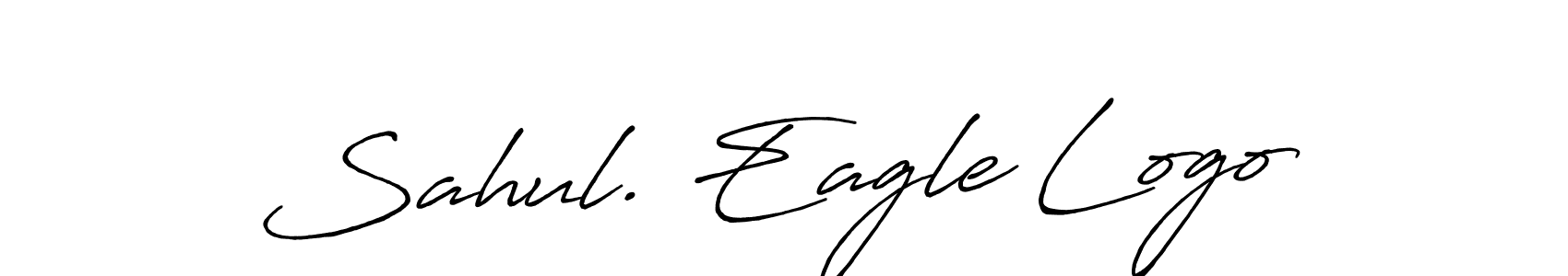 if you are searching for the best signature style for your name Sahul. Eagle Logo. so please give up your signature search. here we have designed multiple signature styles  using Antro_Vectra_Bolder. Sahul. Eagle Logo signature style 7 images and pictures png