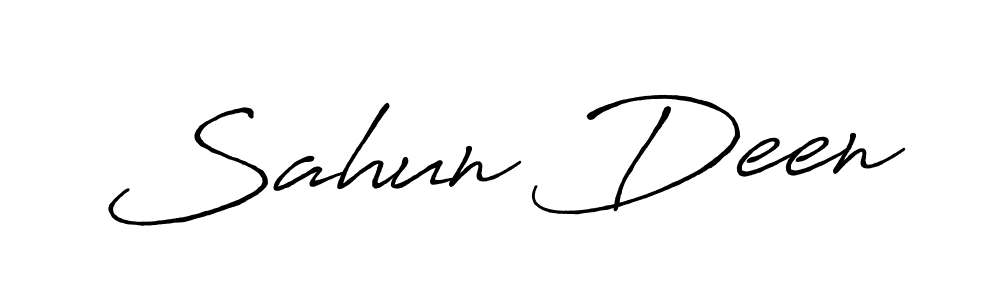 Here are the top 10 professional signature styles for the name Sahun Deen. These are the best autograph styles you can use for your name. Sahun Deen signature style 7 images and pictures png