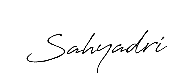 Design your own signature with our free online signature maker. With this signature software, you can create a handwritten (Antro_Vectra_Bolder) signature for name Sahyadri. Sahyadri signature style 7 images and pictures png