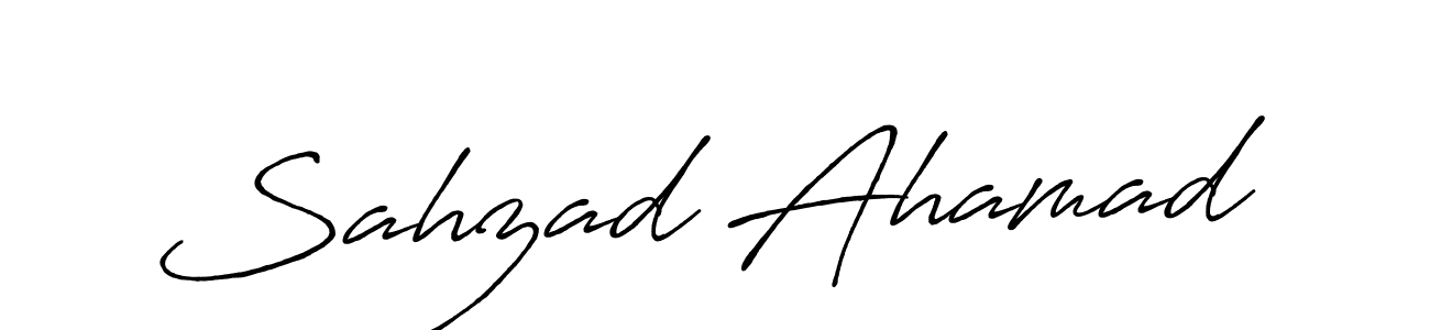 Also we have Sahzad Ahamad name is the best signature style. Create professional handwritten signature collection using Antro_Vectra_Bolder autograph style. Sahzad Ahamad signature style 7 images and pictures png