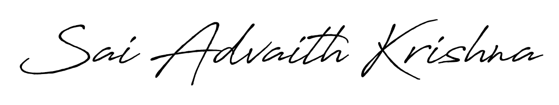 The Antro_Vectra_Bolder signature style provides a bold statement for name Sai Advaith Krishna. Designed for business owners, executives, and leaders. Sai Advaith Krishna signature style 7 images and pictures png