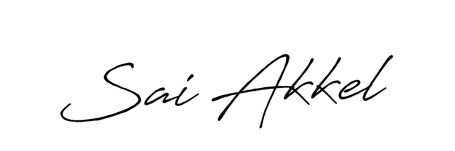 Also we have Sai Akkel name is the best signature style. Create professional handwritten signature collection using Antro_Vectra_Bolder autograph style. Sai Akkel signature style 7 images and pictures png