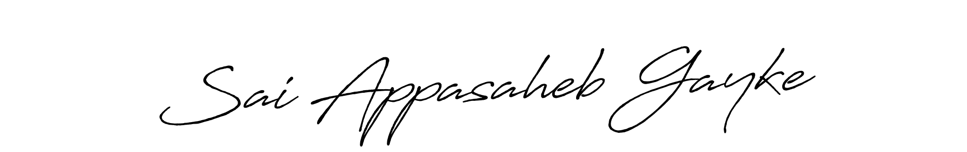 Also we have Sai Appasaheb Gayke name is the best signature style. Create professional handwritten signature collection using Antro_Vectra_Bolder autograph style. Sai Appasaheb Gayke signature style 7 images and pictures png