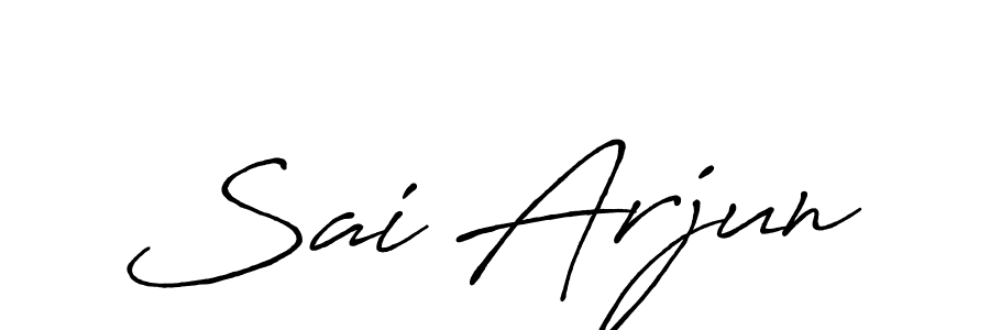 Sai Arjun stylish signature style. Best Handwritten Sign (Antro_Vectra_Bolder) for my name. Handwritten Signature Collection Ideas for my name Sai Arjun. Sai Arjun signature style 7 images and pictures png