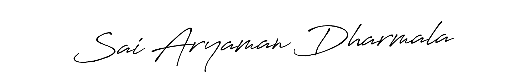 Antro_Vectra_Bolder is a professional signature style that is perfect for those who want to add a touch of class to their signature. It is also a great choice for those who want to make their signature more unique. Get Sai Aryaman Dharmala name to fancy signature for free. Sai Aryaman Dharmala signature style 7 images and pictures png