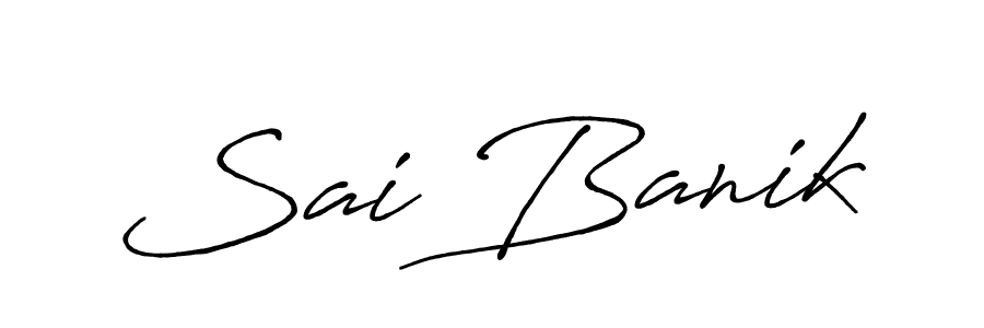 Make a short Sai Banik signature style. Manage your documents anywhere anytime using Antro_Vectra_Bolder. Create and add eSignatures, submit forms, share and send files easily. Sai Banik signature style 7 images and pictures png