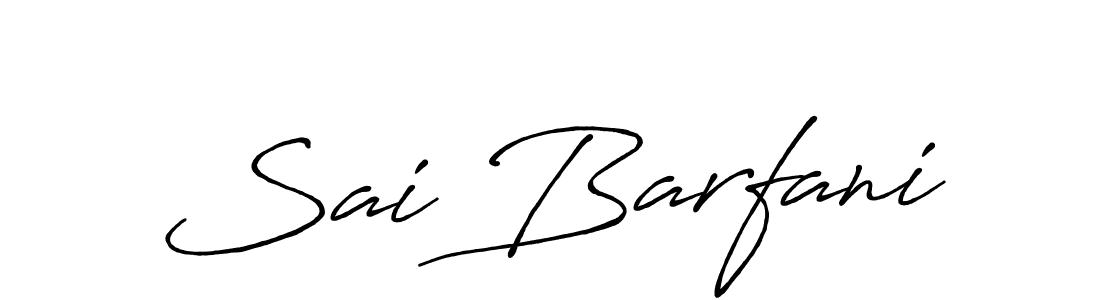 How to make Sai Barfani signature? Antro_Vectra_Bolder is a professional autograph style. Create handwritten signature for Sai Barfani name. Sai Barfani signature style 7 images and pictures png