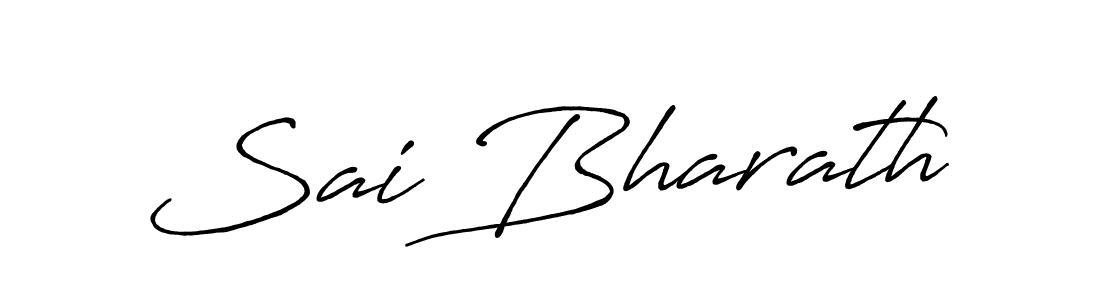 Sai Bharath stylish signature style. Best Handwritten Sign (Antro_Vectra_Bolder) for my name. Handwritten Signature Collection Ideas for my name Sai Bharath. Sai Bharath signature style 7 images and pictures png