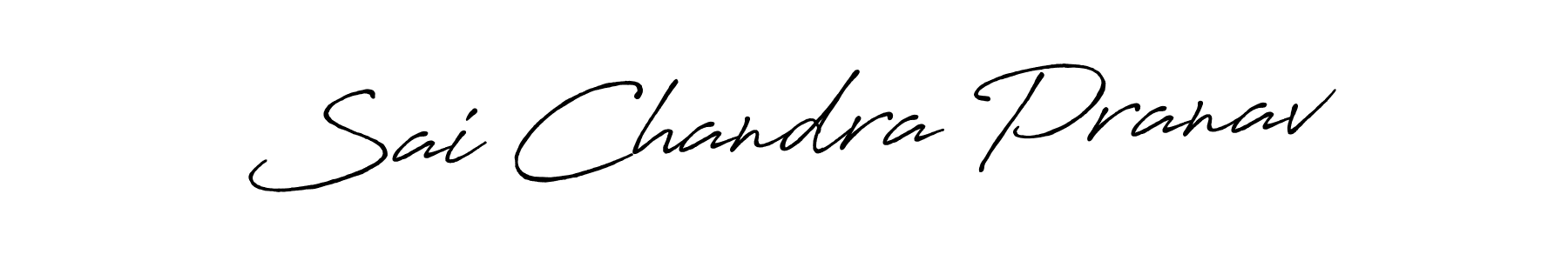 How to make Sai Chandra Pranav signature? Antro_Vectra_Bolder is a professional autograph style. Create handwritten signature for Sai Chandra Pranav name. Sai Chandra Pranav signature style 7 images and pictures png