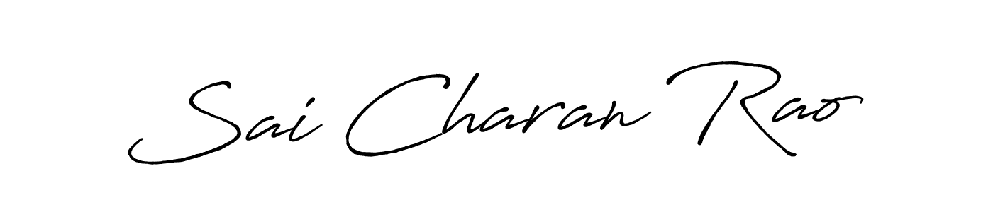 Make a beautiful signature design for name Sai Charan Rao. With this signature (Antro_Vectra_Bolder) style, you can create a handwritten signature for free. Sai Charan Rao signature style 7 images and pictures png