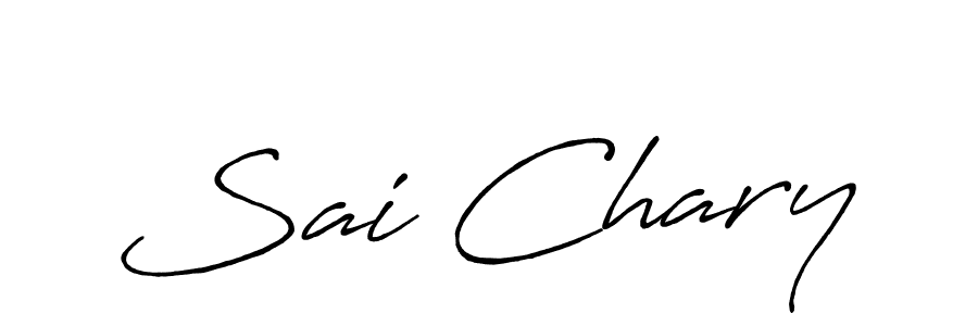 You should practise on your own different ways (Antro_Vectra_Bolder) to write your name (Sai Chary) in signature. don't let someone else do it for you. Sai Chary signature style 7 images and pictures png