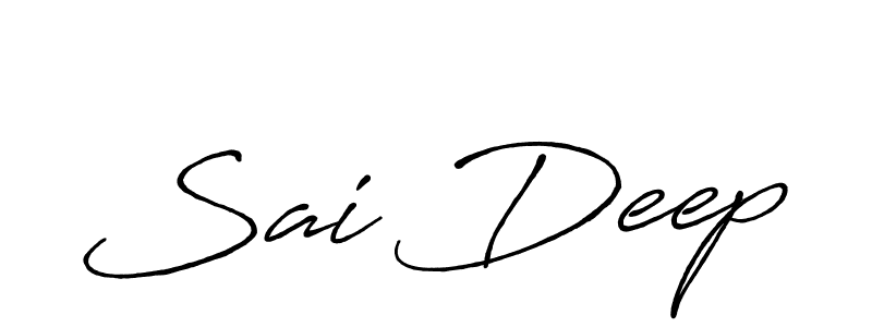 How to make Sai Deep signature? Antro_Vectra_Bolder is a professional autograph style. Create handwritten signature for Sai Deep name. Sai Deep signature style 7 images and pictures png