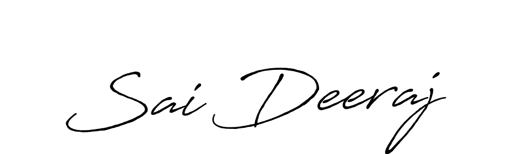How to make Sai Deeraj signature? Antro_Vectra_Bolder is a professional autograph style. Create handwritten signature for Sai Deeraj name. Sai Deeraj signature style 7 images and pictures png