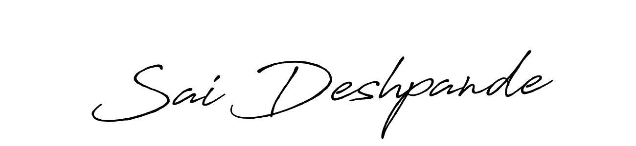 Sai Deshpande stylish signature style. Best Handwritten Sign (Antro_Vectra_Bolder) for my name. Handwritten Signature Collection Ideas for my name Sai Deshpande. Sai Deshpande signature style 7 images and pictures png