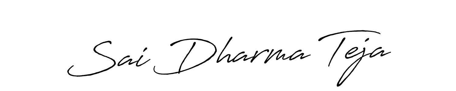 Create a beautiful signature design for name Sai Dharma Teja. With this signature (Antro_Vectra_Bolder) fonts, you can make a handwritten signature for free. Sai Dharma Teja signature style 7 images and pictures png