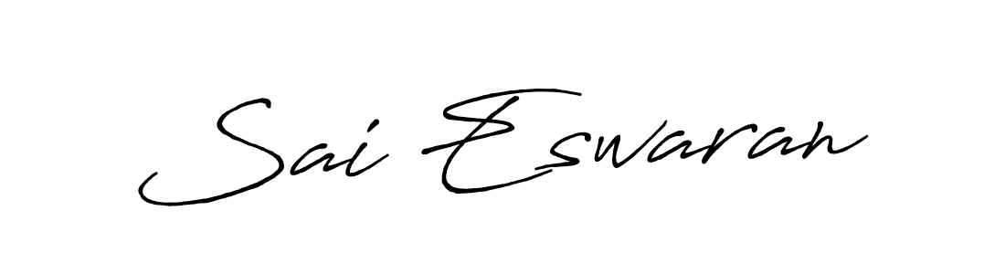 Once you've used our free online signature maker to create your best signature Antro_Vectra_Bolder style, it's time to enjoy all of the benefits that Sai Eswaran name signing documents. Sai Eswaran signature style 7 images and pictures png