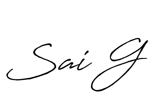 Antro_Vectra_Bolder is a professional signature style that is perfect for those who want to add a touch of class to their signature. It is also a great choice for those who want to make their signature more unique. Get Sai G name to fancy signature for free. Sai G signature style 7 images and pictures png